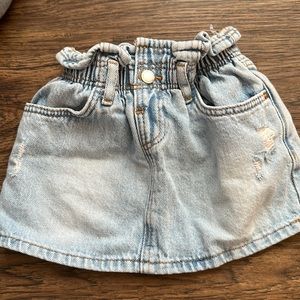 Zara mini denim skirt